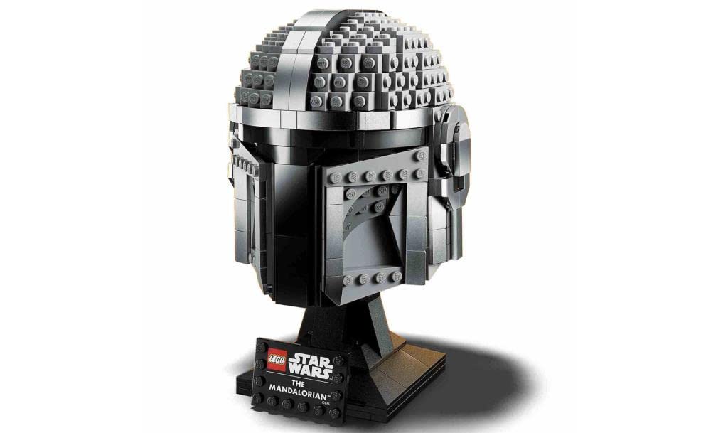 LEGO Star Wars The Mandalorian Helmet 75328 Building Kit for Adults; Collectible Brick-Built Display Model