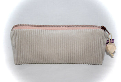 Leather Small Quilted Design Cute Makeup Bag, Mini Cosmetic , Beauty Bag, Handy Zipper Pouch, Portable Travel Bag, Women Girl (Pink)