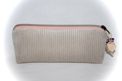Leather Small Quilted Design Cute Makeup Bag, Mini Cosmetic , Beauty Bag, Handy Zipper Pouch, Portable Travel Bag, Women Girl (Pink)