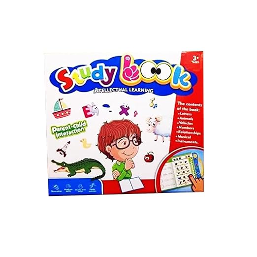 Study Book Interactive Learning Toy, Educational Intelligence Book with Parent-Child Interaction, Phonetic Learning for Kids, Ages 3+