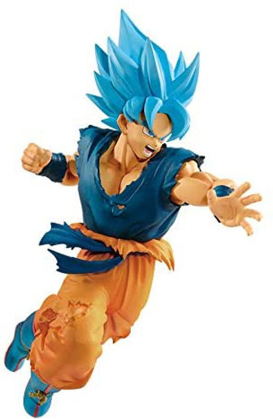 PLA Giftmart Super Saiyan Blue Son Goku Fighting Pose DBZ Character Anime Action 8" Figure Toy  (Multicolor)