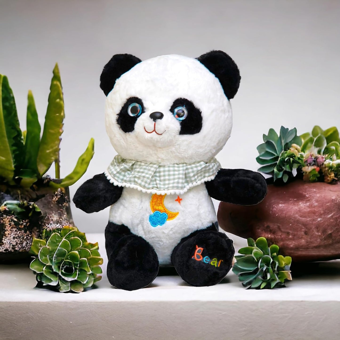 Teddyera Panda Plush Soft Toy 50cm - Olive Green Scarf