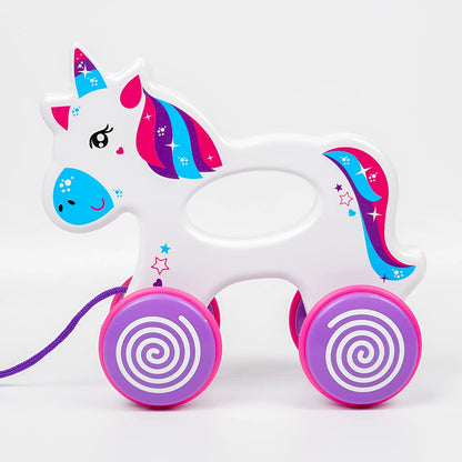 Ratna's Sparky The Unicorn | Walk & Play Pull Along Toy for Infant