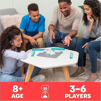 Funskool Spin Master Upwords, Family Games, Strategy Game, Word Game with Stackable Letter Tiles, Strategy Board Games, Get into Funzone, for Ages 8 and Above, Multicolour