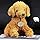 HPOSAN Dog Stuffed Animals Soft Huggable Golden Retriever Plush Dog Plushie 12" Puppy Plush Toy Sleeping Plush Body Pillow for for Kids Boys Girls Birthday Christmas Bedtime Gift