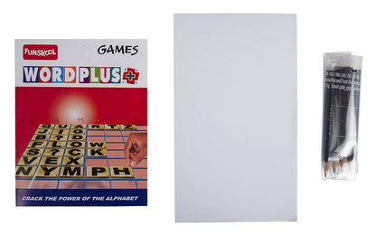 Funskool Games, Word Plus, Educational Word Building Game, for Kids & Family, 1 or More Players,Pack of 1, Ages 6 and Above